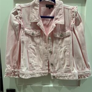 Generation Love Pink Ruffle Jean Jacket